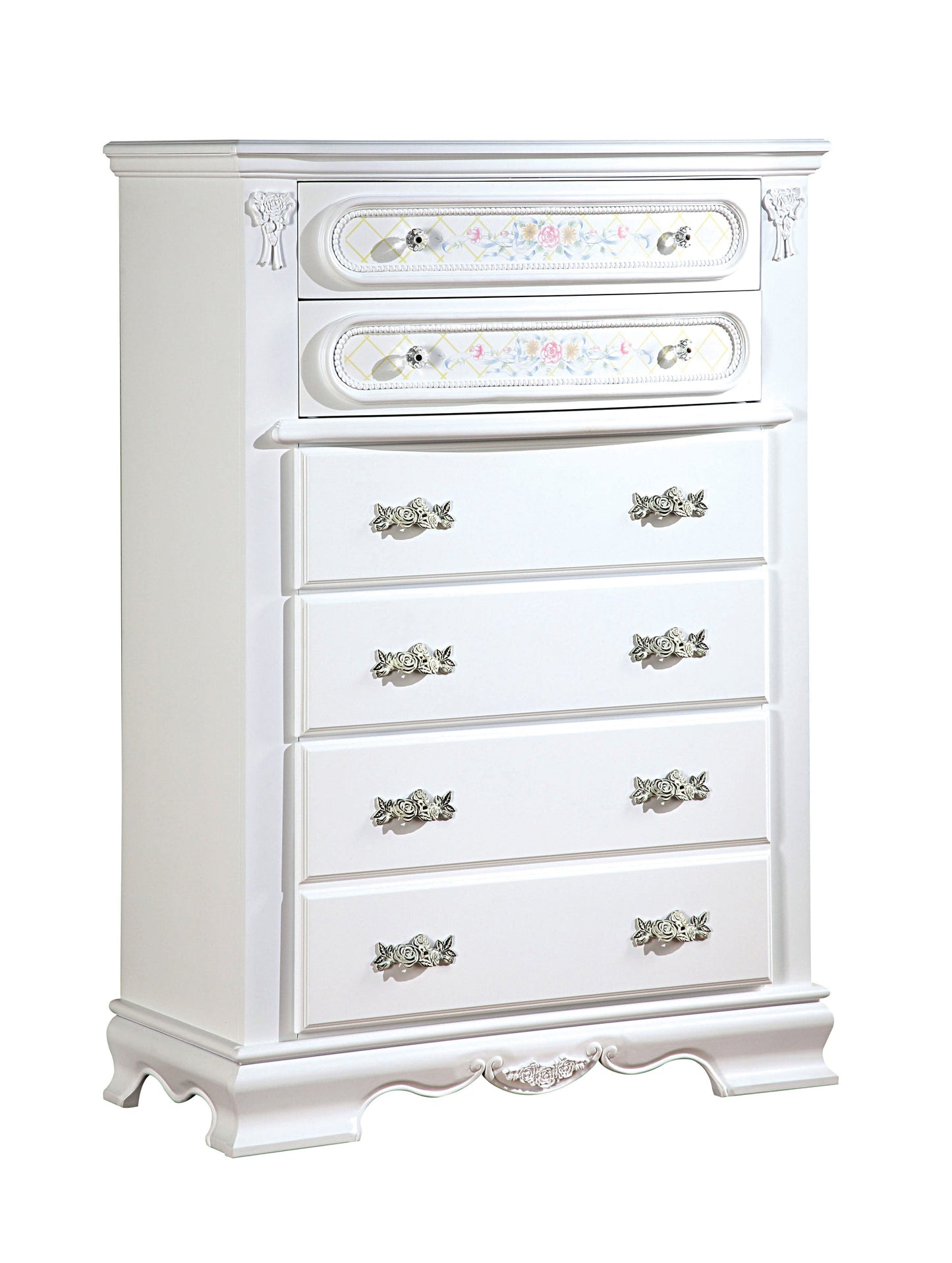 Flora White Chest - ATL FURNITURE