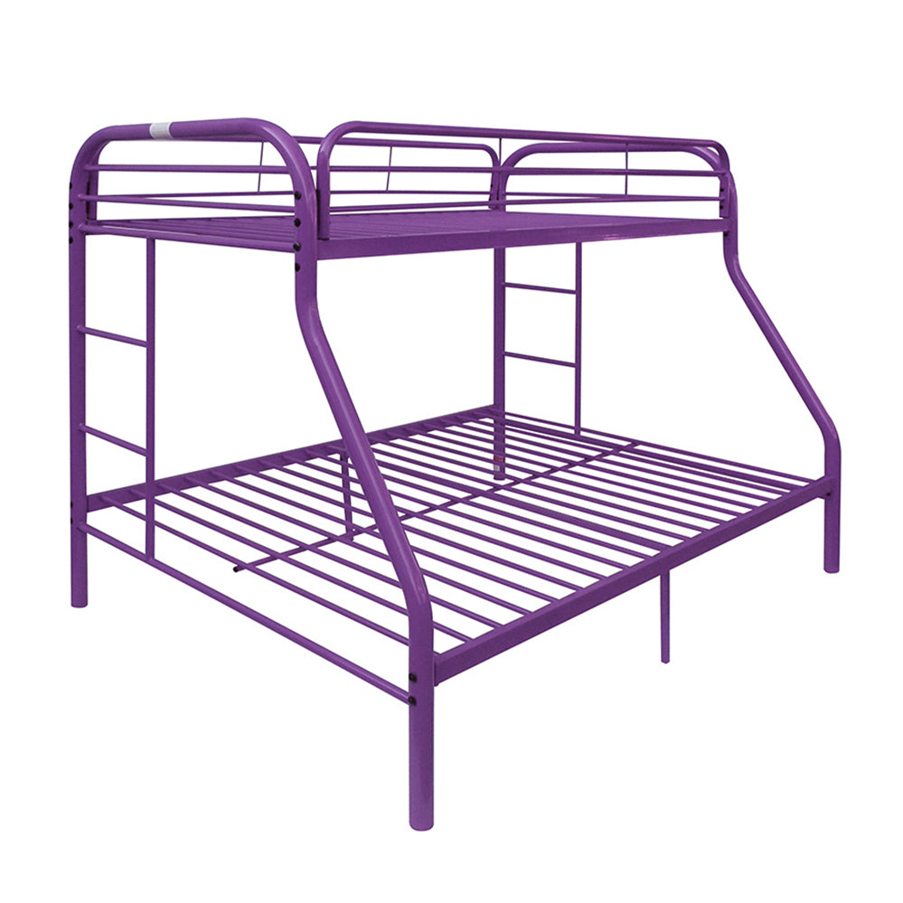 Tritan Purple Bunk Bed (Twin/Full) - ATL FURNITURE