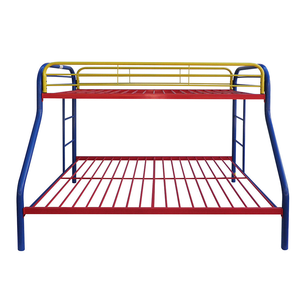 Tritan Rainbow Bunk Bed (Twin/Full) - ATL FURNITURE