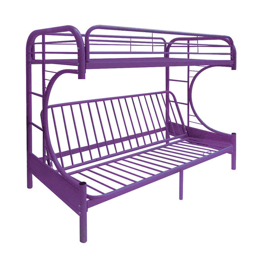 Eclipse Purple Bunk Bed (Twin/Full/Futon) - ATL FURNITURE