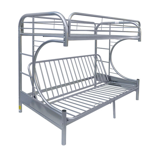 Eclipse Silver Bunk Bed (Twin/Full/Futon) - ATL FURNITURE