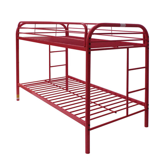 Thomas Red Bunk Bed (Twin/Twin) - ATL FURNITURE