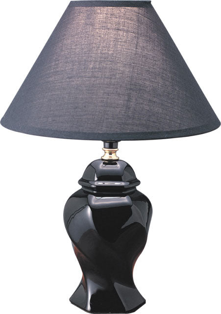 Pottery II Ivory (2), Black (2), Mauve (2), Blue (1) & Green (1) Table Lamp - ATL FURNITURE