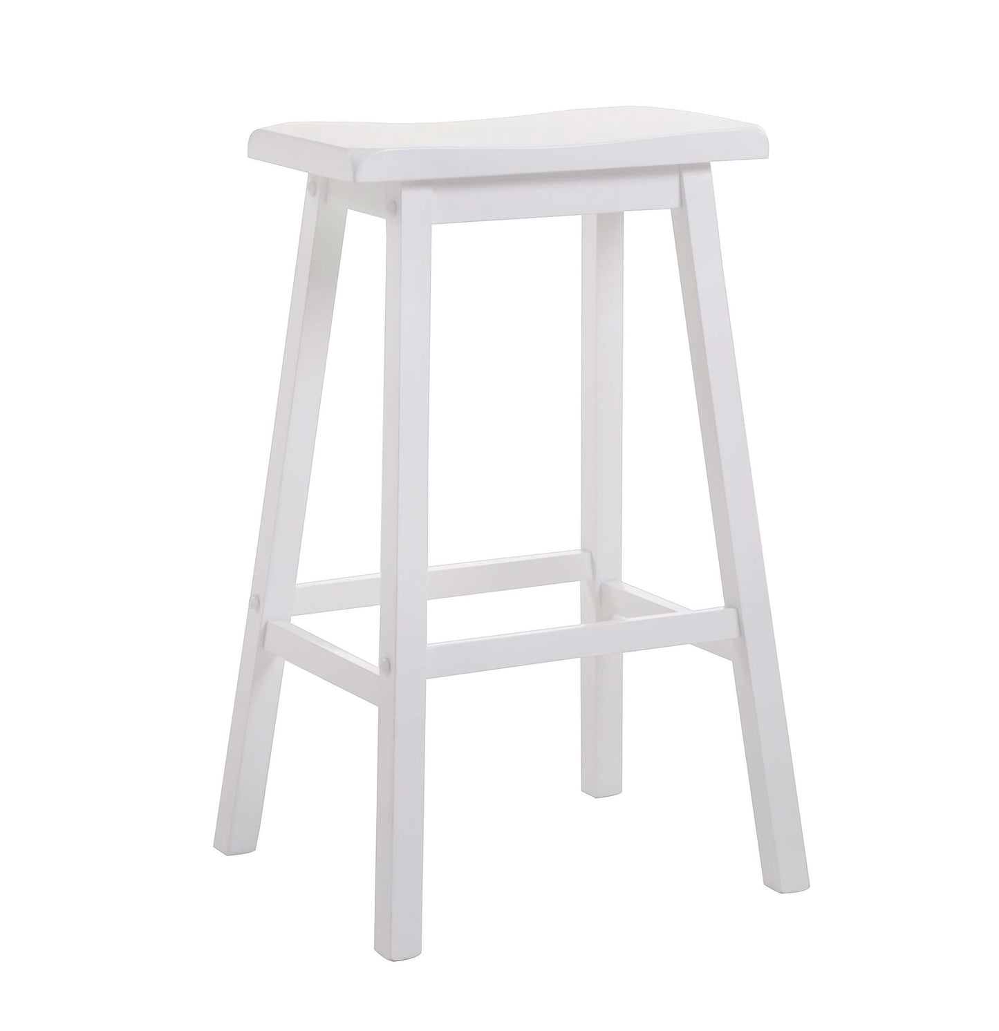 Gaucho White Bar Stool - ATL FURNITURE