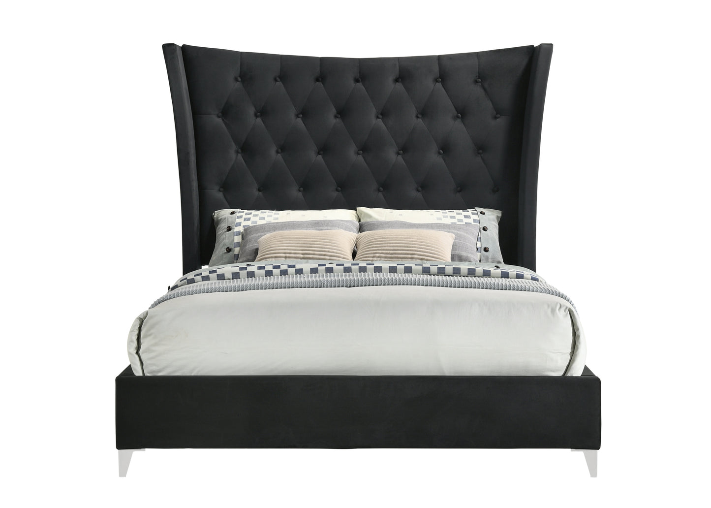 Emerald King Bed Black