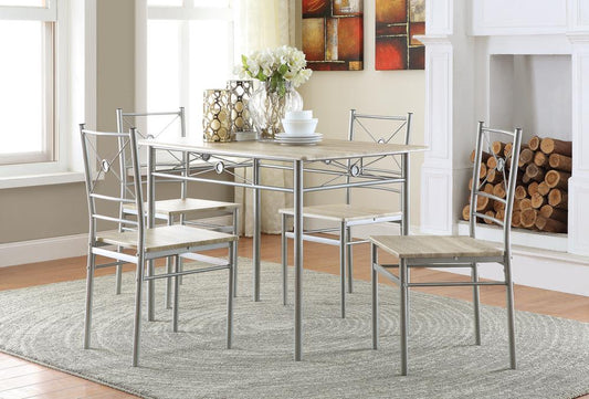 Transitional Taupe Five-Piece Set - ATL FURNITURE