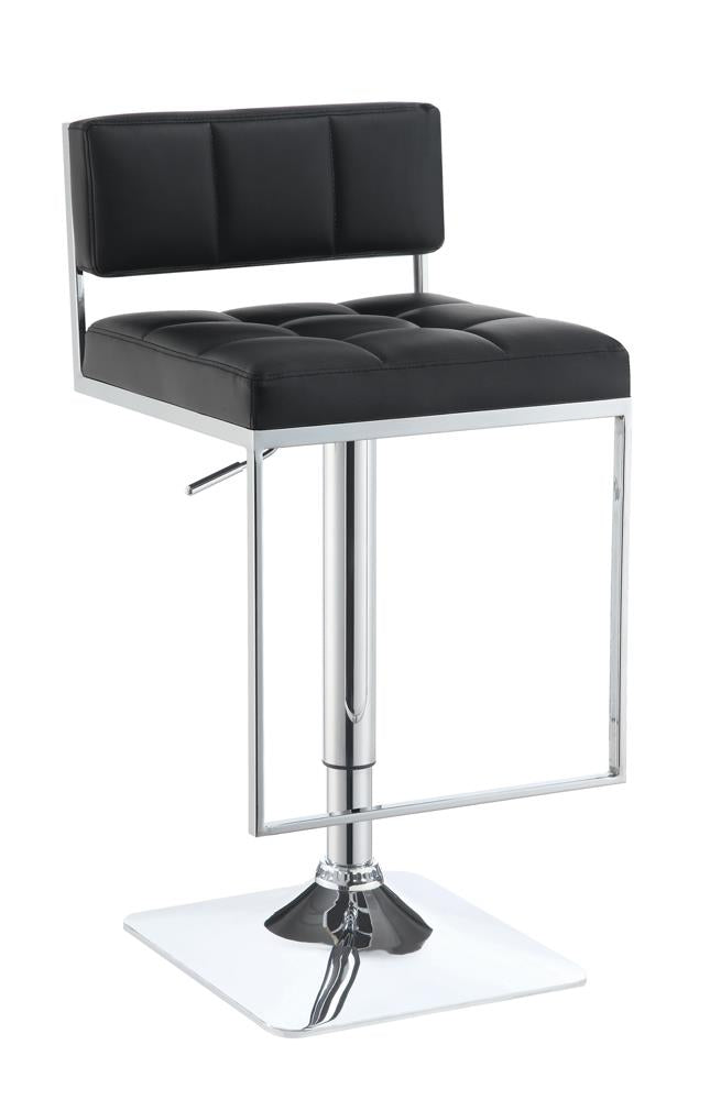 G100194 Contemporary Black Adjustable Bar Stool - ATL FURNITURE