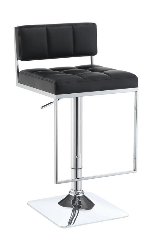 G100194 Contemporary Black Adjustable Bar Stool - ATL FURNITURE