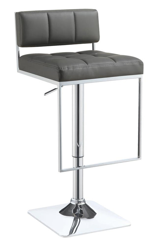 G100195 Contemporary Grey Adjustable Bar Stool - ATL FURNITURE