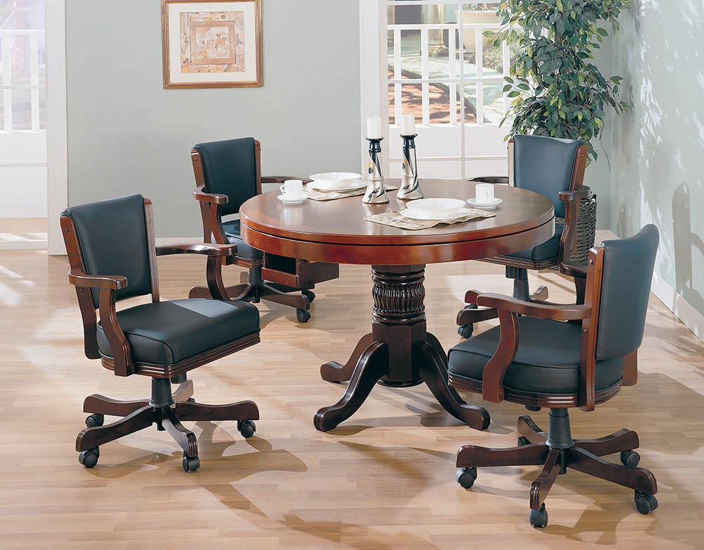 Mitchell Traditional Merlot Game Chair - ATL FURNITURE