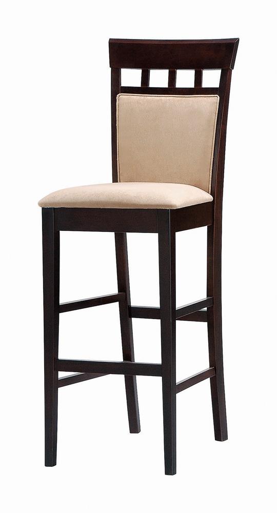 Gabriel Cappuccino Exposed Wood Bar Stool - ATL FURNITURE