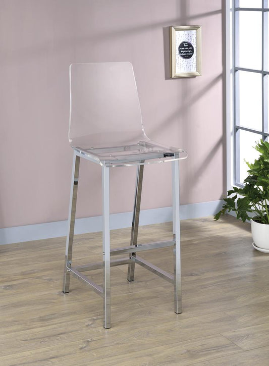 G100295 Contemporary Clear Acrylic Bar Stool - ATL FURNITURE