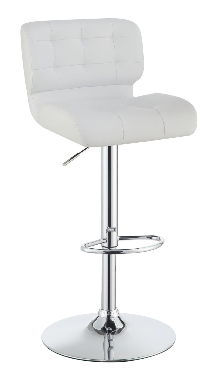 G100546 Contemporary White Upholstered Bar Stool - ATL FURNITURE