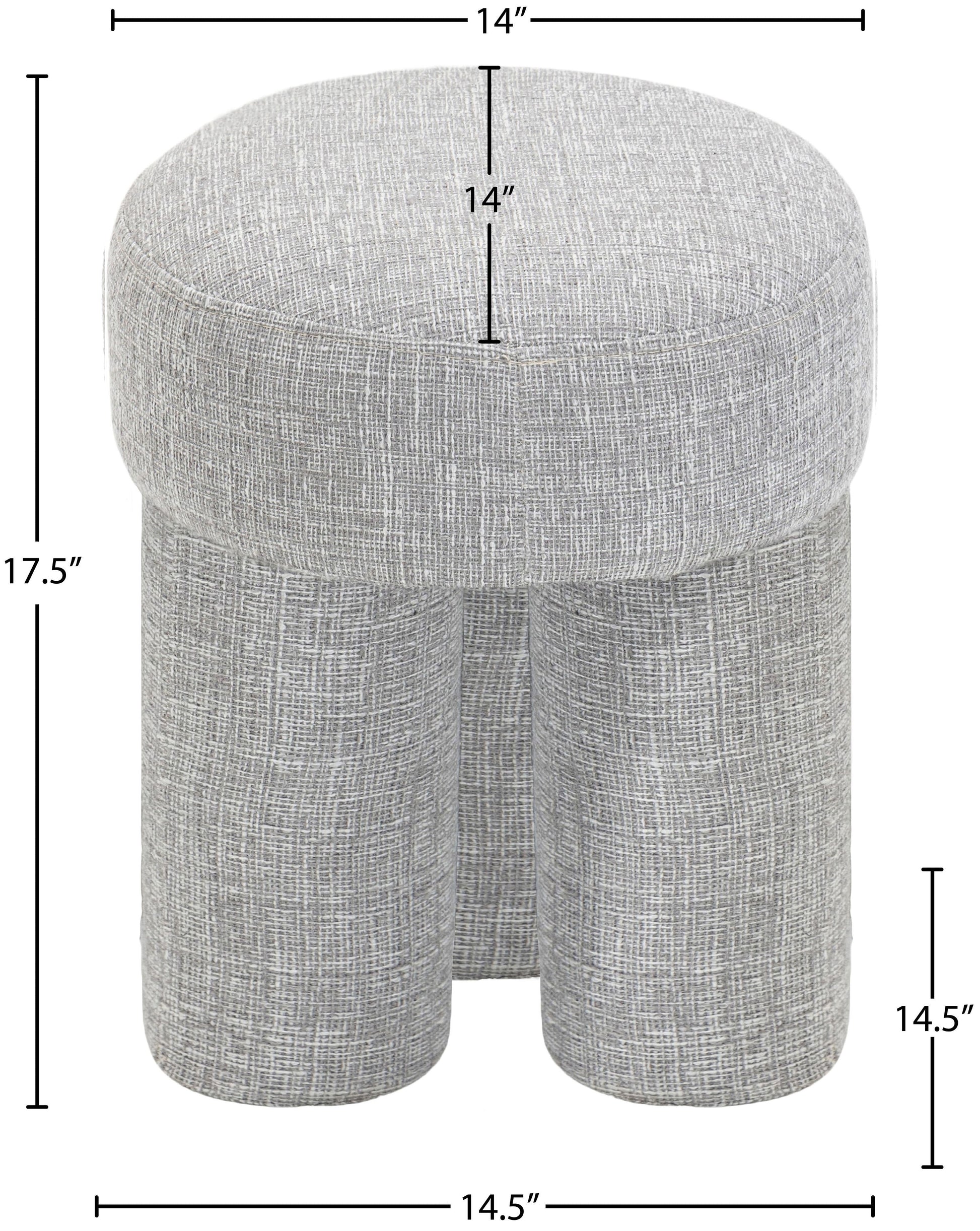Larson Polyester Fabric Ottoman/Stool - ATL FURNITURE