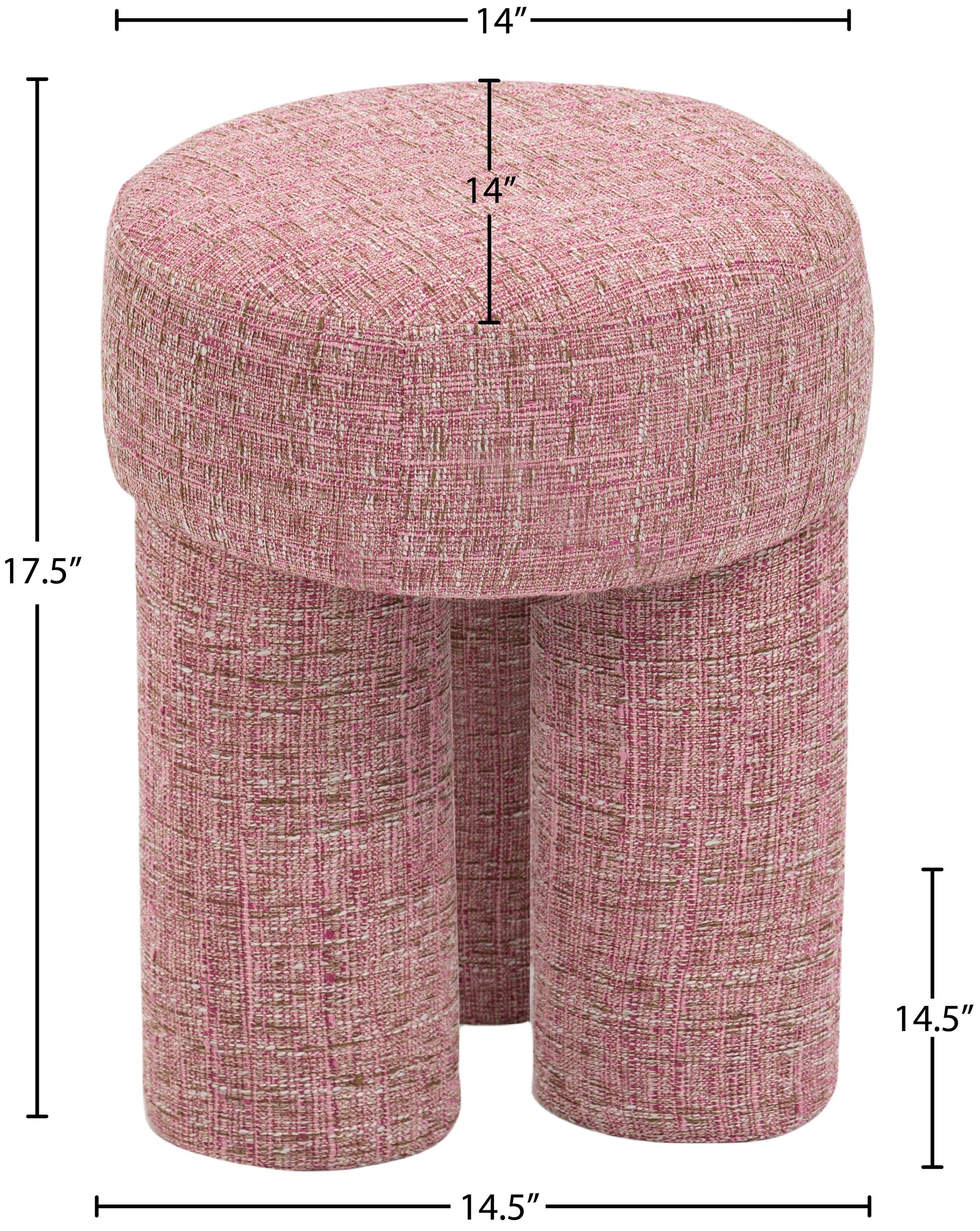 Larson Polyester Fabric Ottoman/Stool - ATL FURNITURE