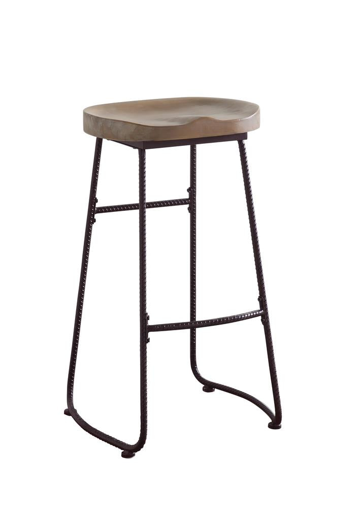 Industrial Driftwood Bar Stool - ATL FURNITURE