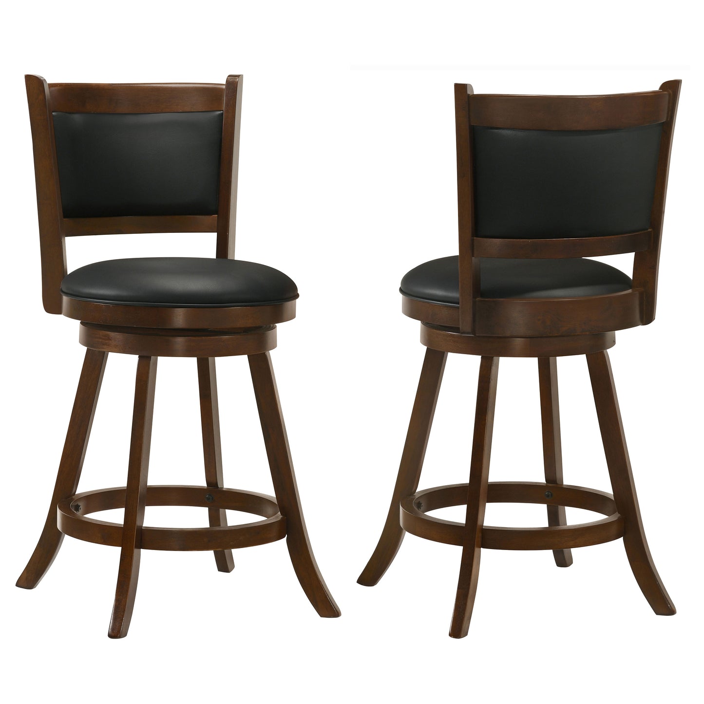 Broxton Upholstered Swivel Counter Chair Chestnut (Set of 2)