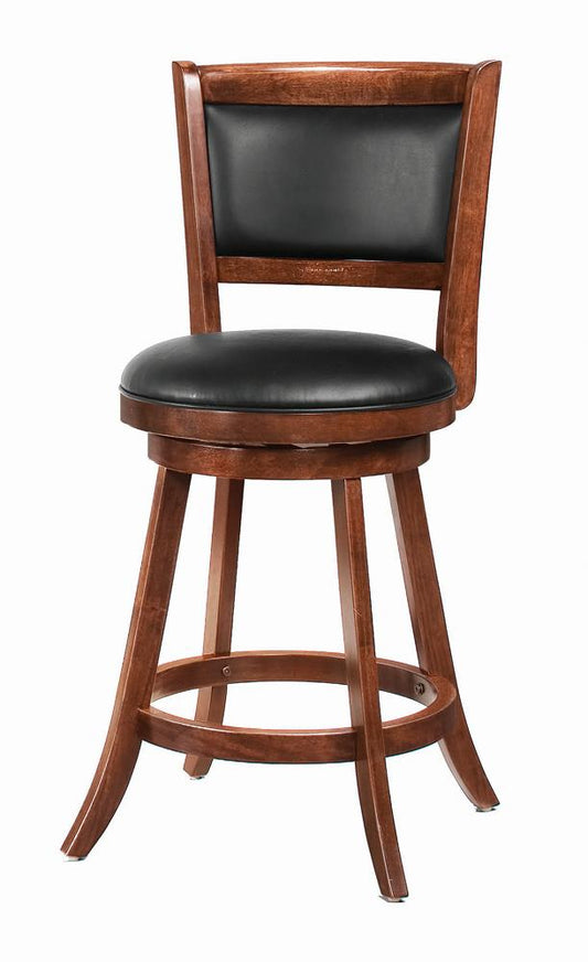 Transitional Chestnut Swivel Counter Stool - ATL FURNITURE