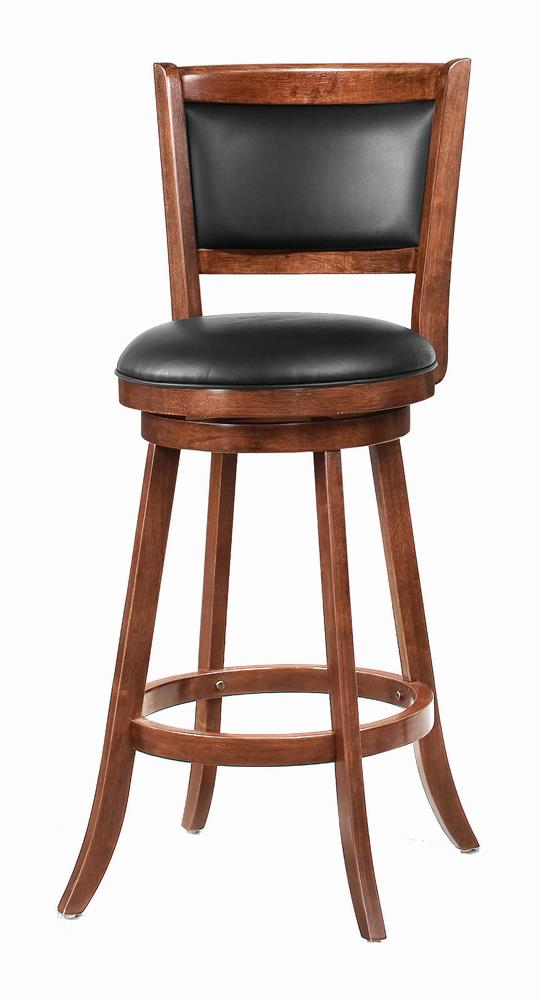 Transitional Chestnut Swivel Bar Stool - ATL FURNITURE