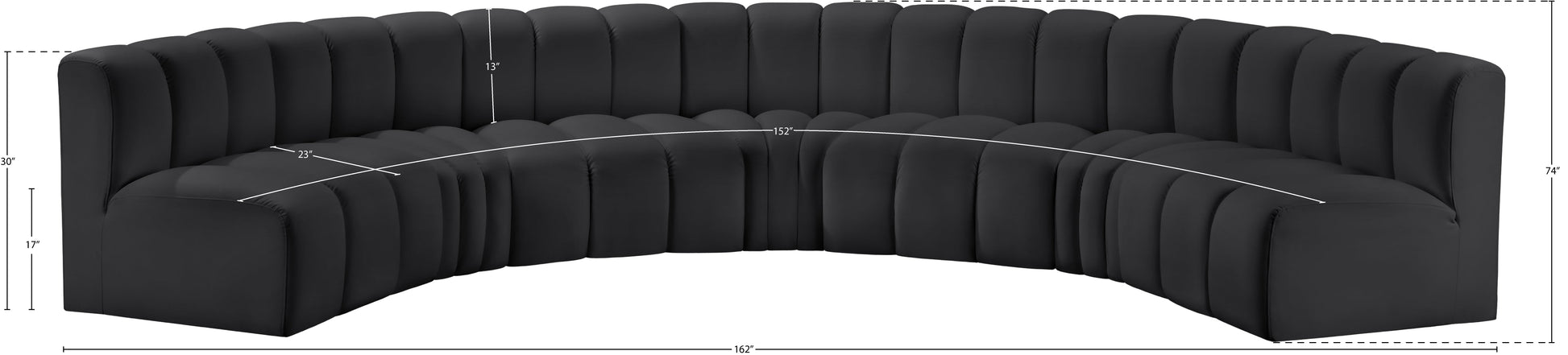 Arc Vegan Leather Modular Sofa - ATL FURNITURE