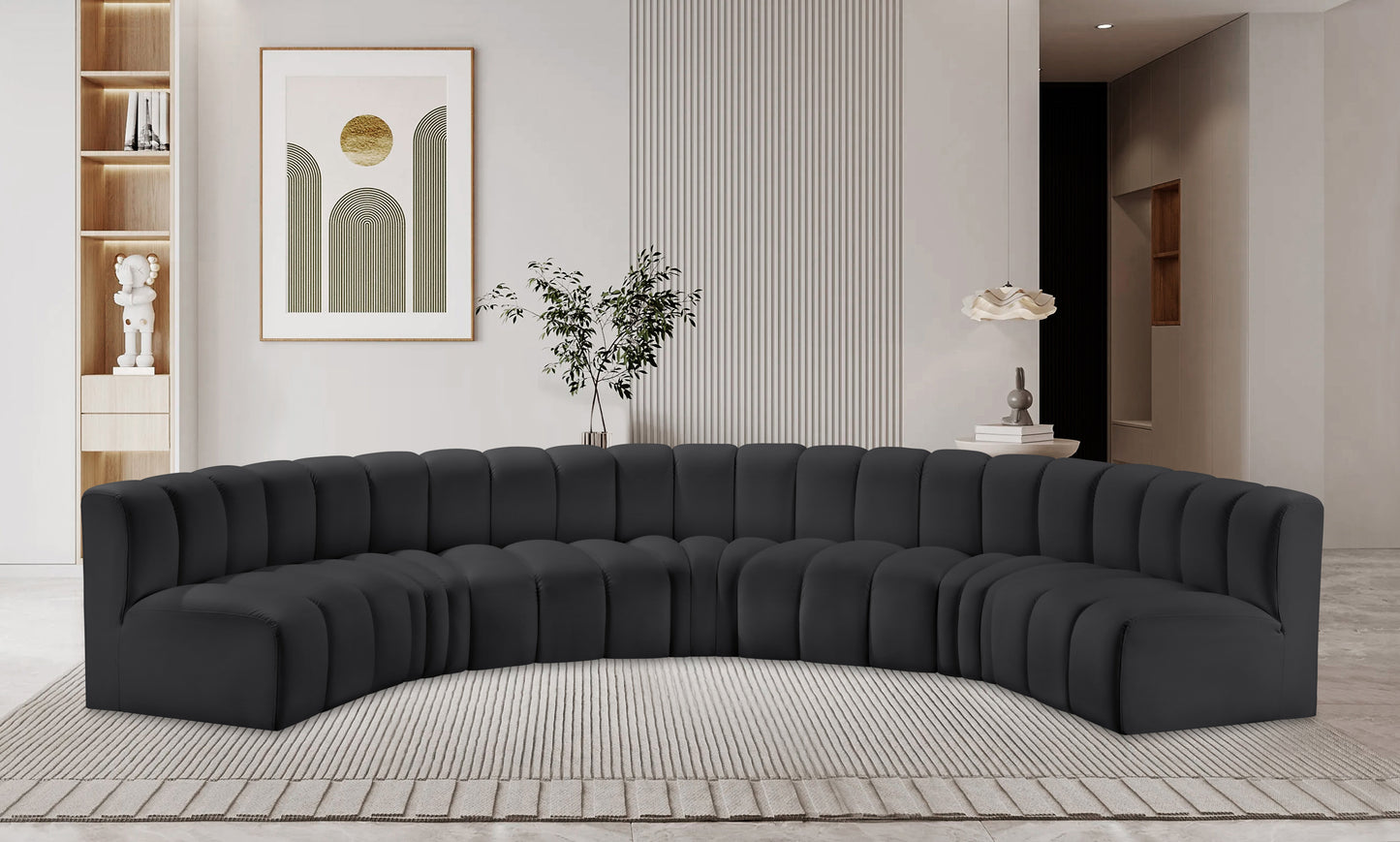 Arc Vegan Leather Modular Sofa - ATL FURNITURE