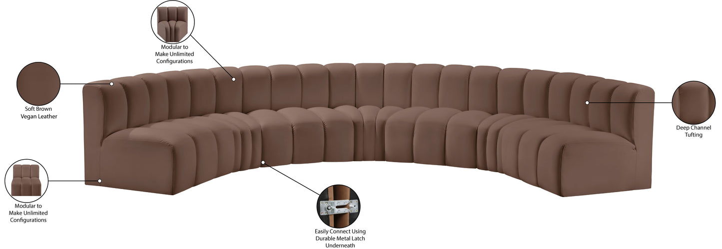 Arc Vegan Leather Modular Sofa - ATL FURNITURE