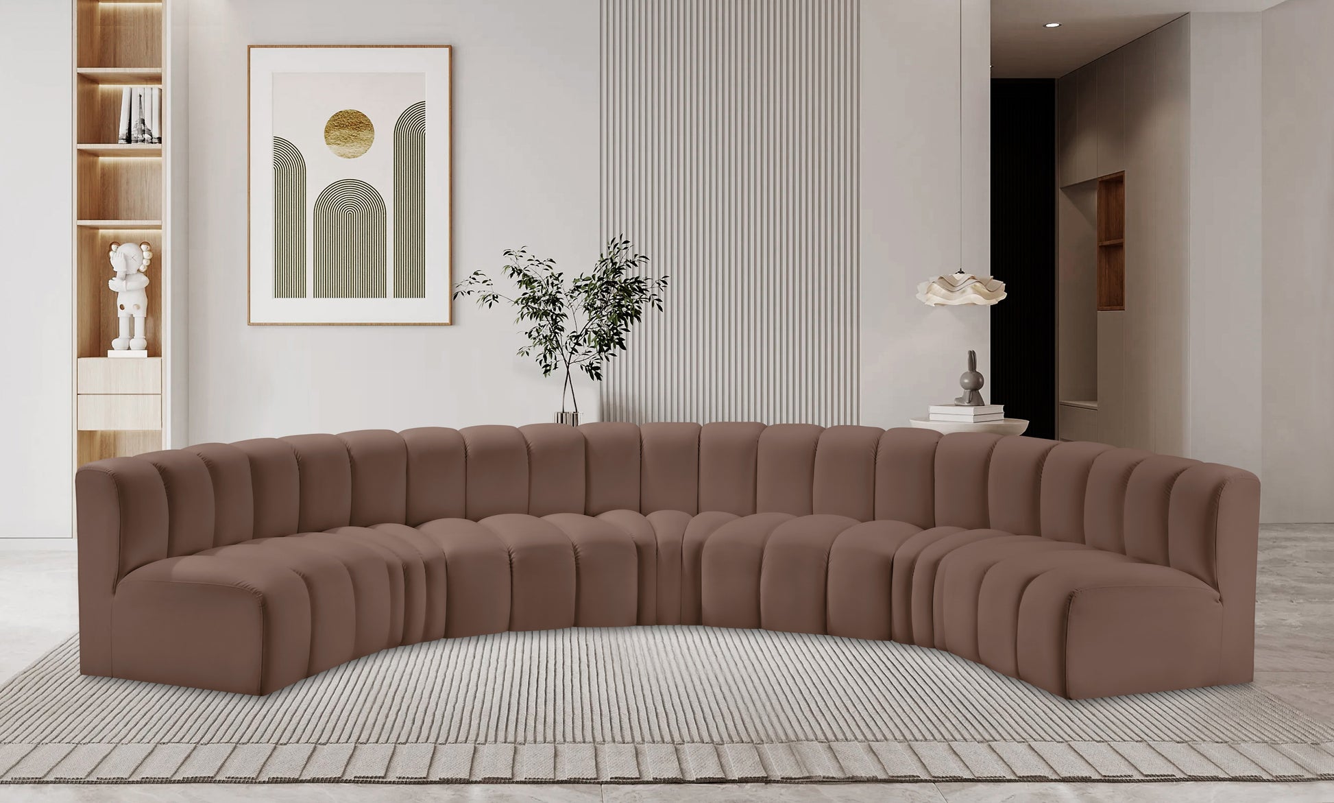 Arc Vegan Leather Modular Sofa - ATL FURNITURE