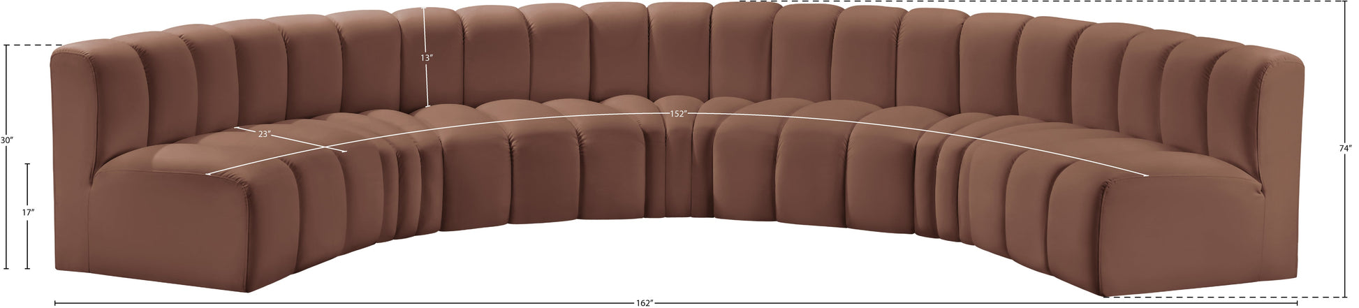 Arc Vegan Leather Modular Sofa - ATL FURNITURE