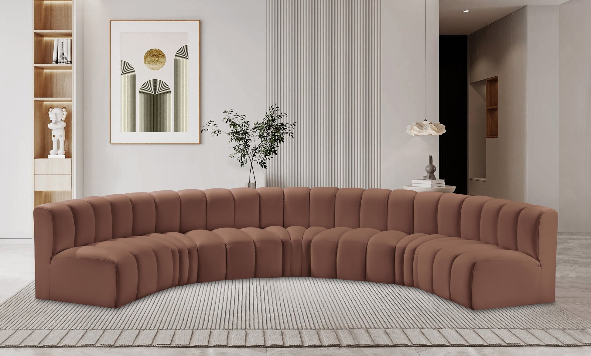 Arc Vegan Leather Modular Sofa - ATL FURNITURE