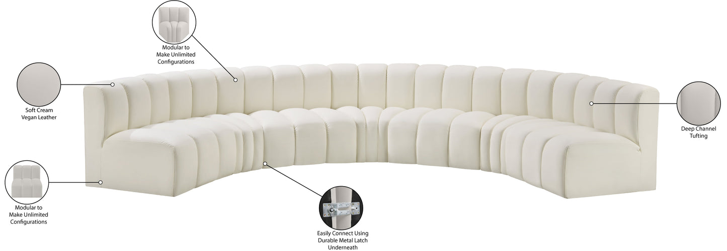 Arc Vegan Leather Modular Sofa - ATL FURNITURE