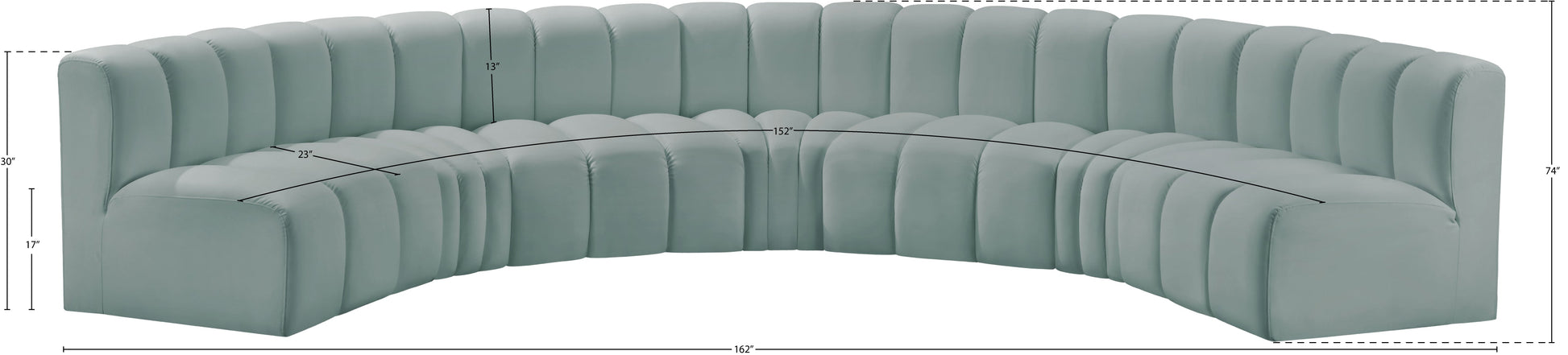 Arc Vegan Leather Modular Sofa - ATL FURNITURE