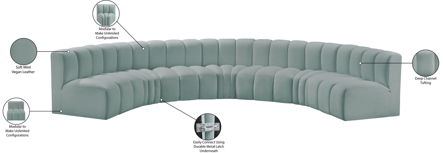 Arc Vegan Leather Modular Sofa - ATL FURNITURE
