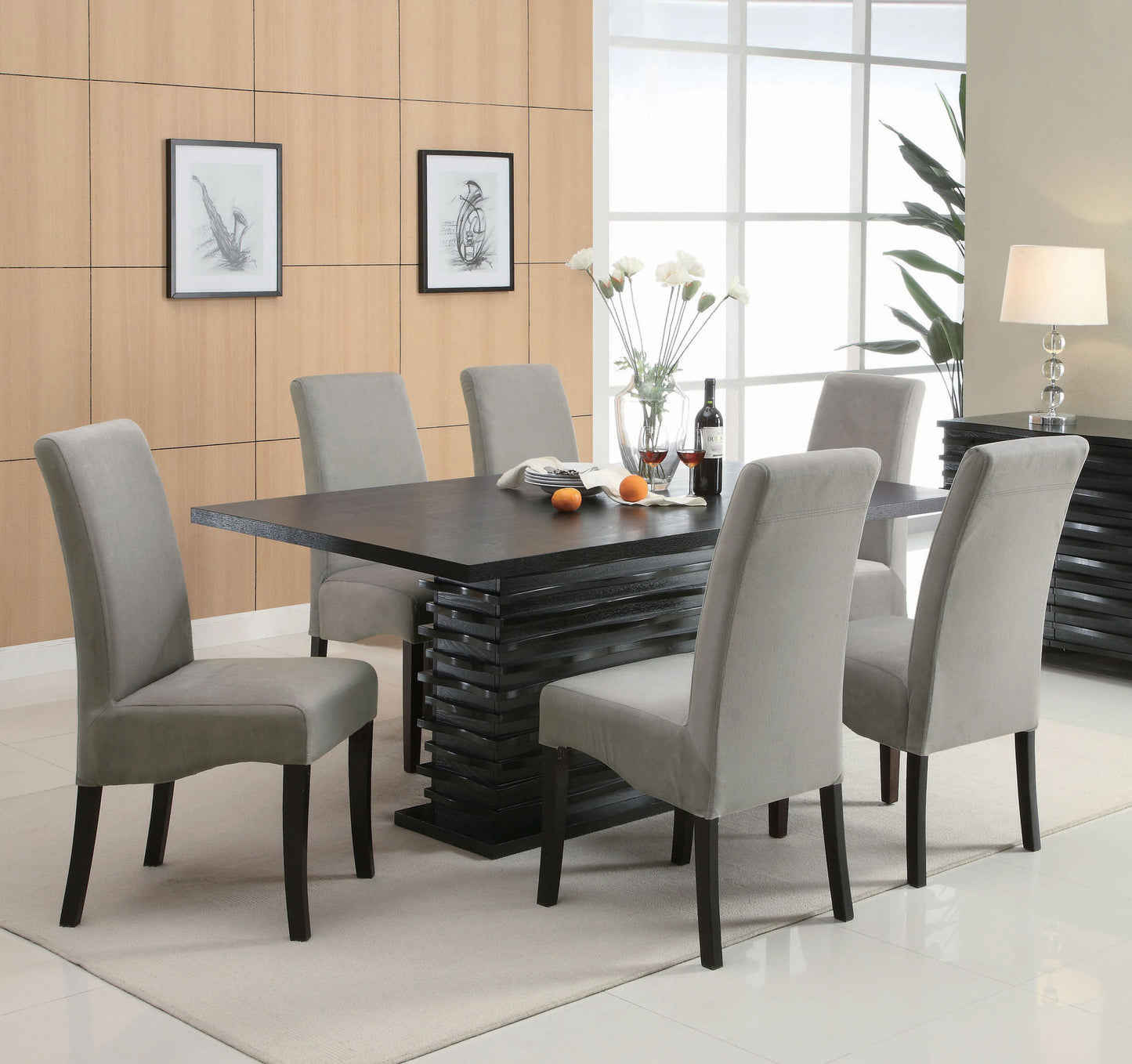 Stanton Rectangular 66-inch Dining Table Black