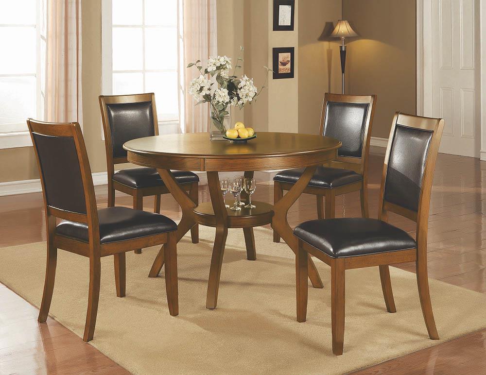 Nelms Casual Deep Brown Dining Table - ATL FURNITURE