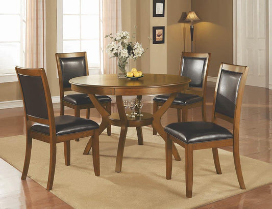 Nelms Casual Deep Brown Dining Table - ATL FURNITURE