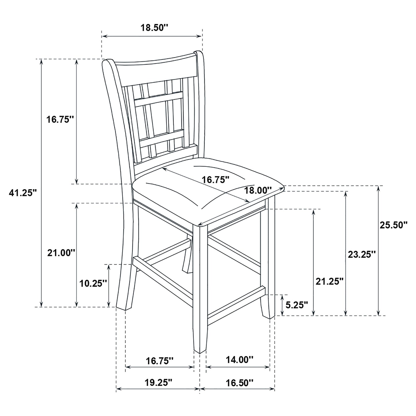 Lavon Oval 60-inch Extension Counter Dining Table Espresso