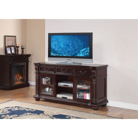 Acme Anondale TV Stand in Cherry 10321 - ATL FURNITURE