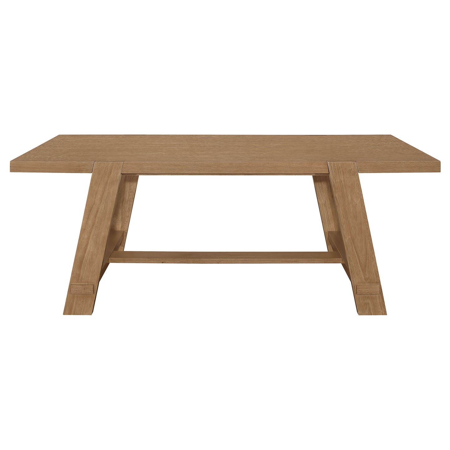 Sharon Rectangular Trestle Base Dining Table Blue and Brown