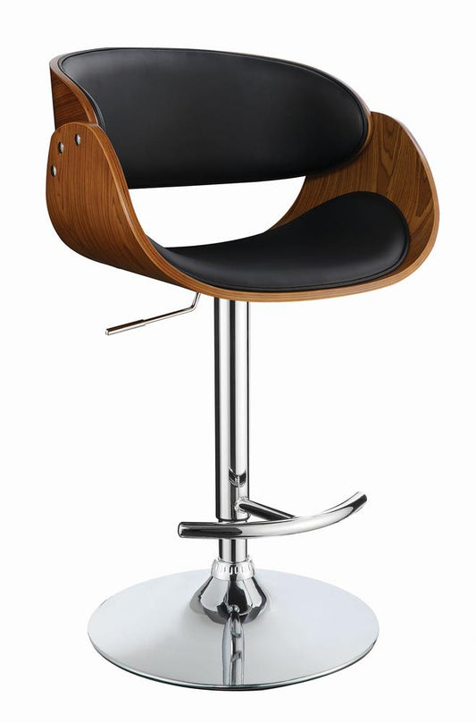 Modern Black Adjustable Bar Stool - ATL FURNITURE