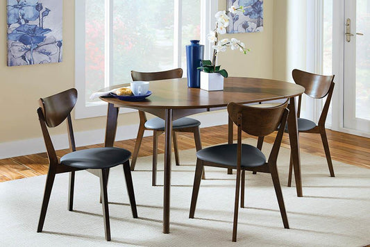 Malone Mid-Century Modern Dark Walnut Dining Chair - ATL FURNITURE