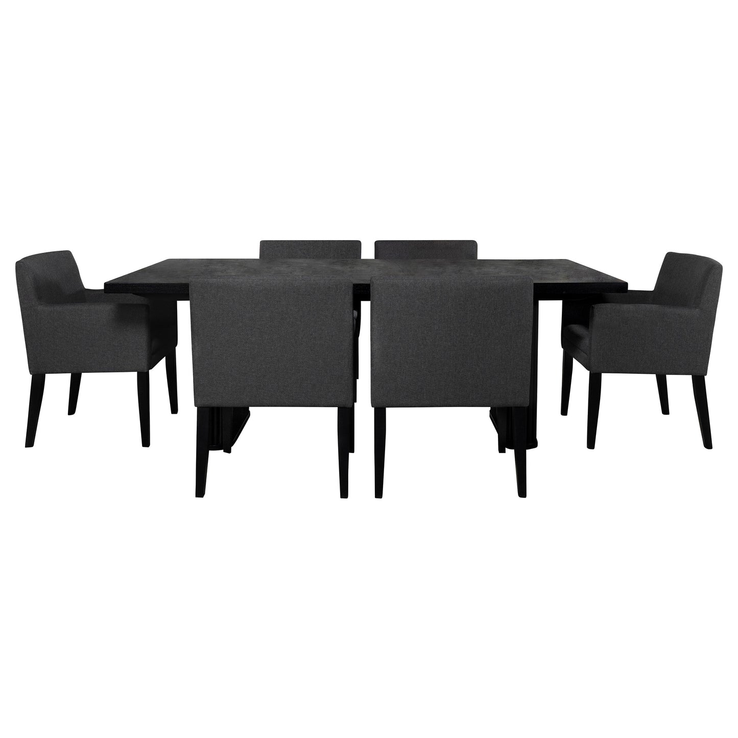 Catherine Rectangular 84-inch Wood Dining Table Black