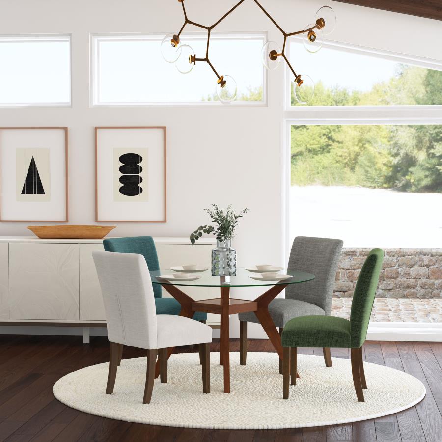 Cantley Upholstered Dining Side Chair Beige (Set Of 2)