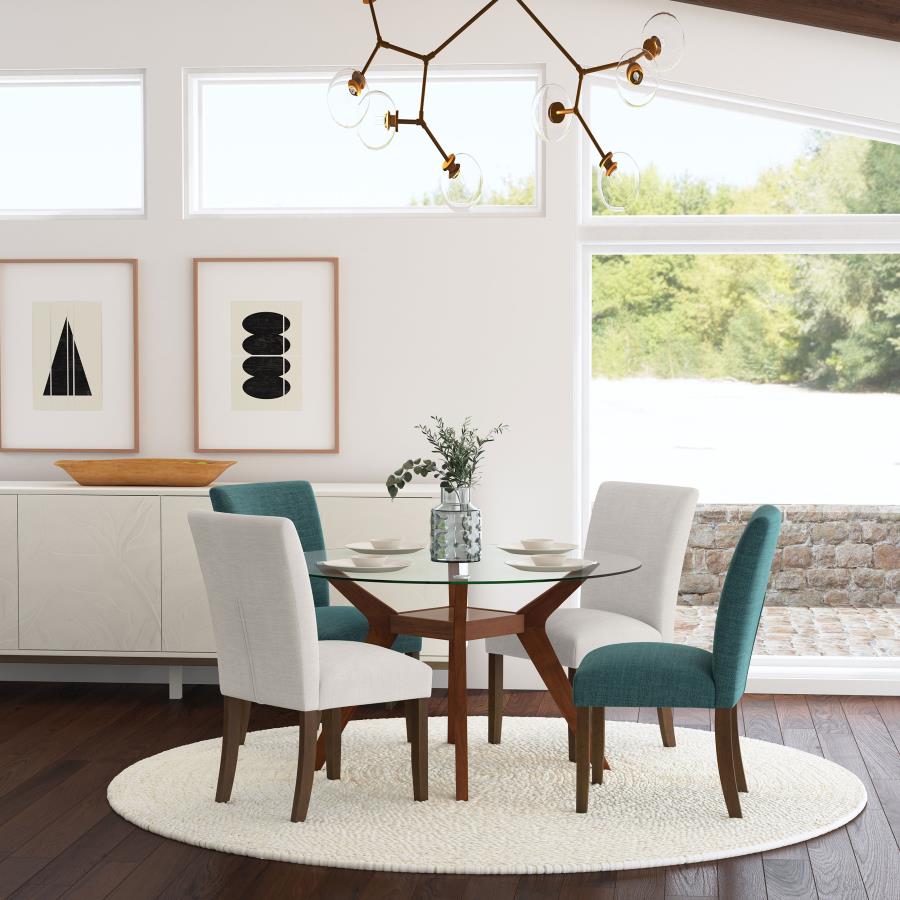 Cantley Upholstered Dining Side Chair Beige (Set Of 2)