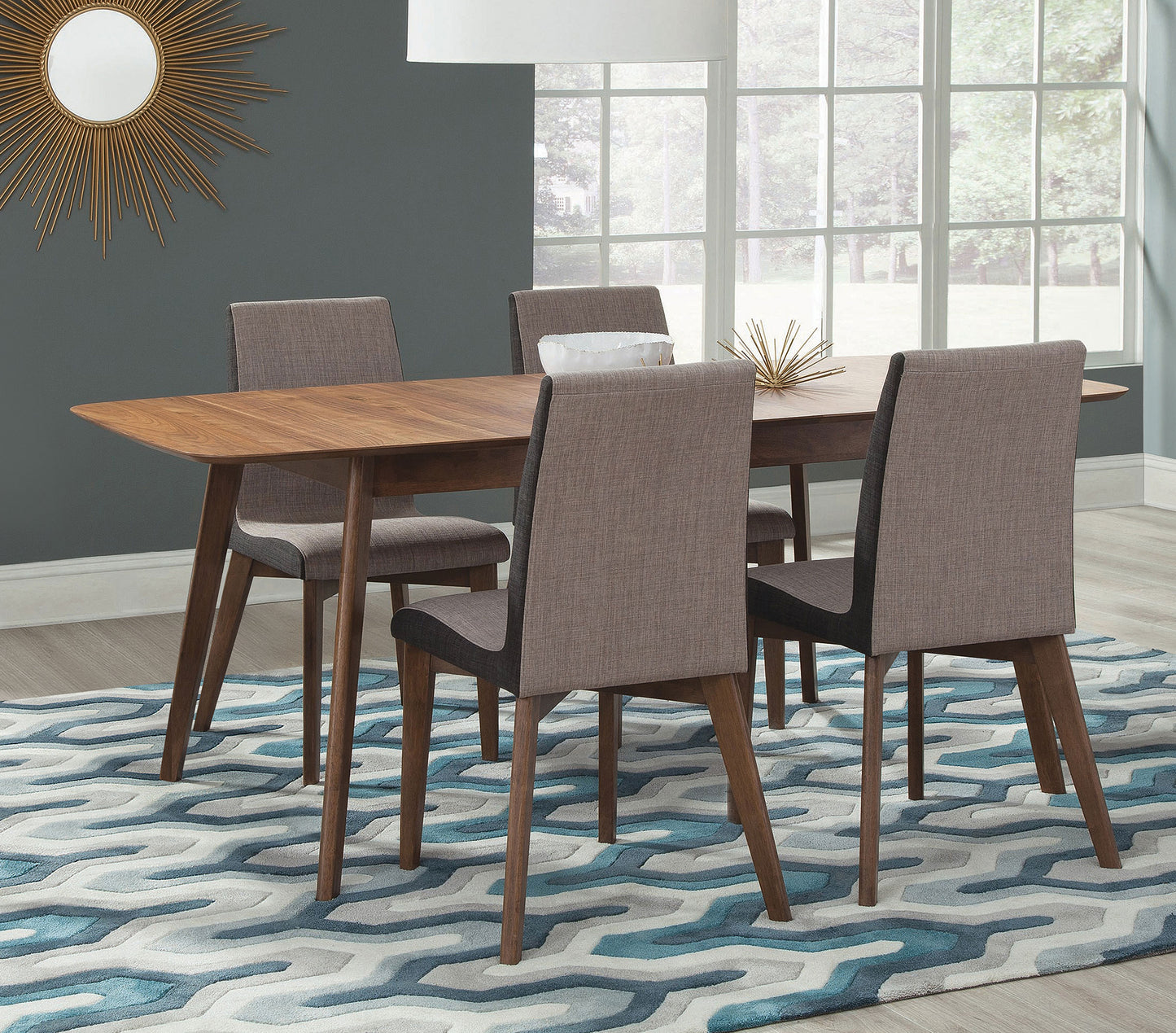 Redbridge Butterfly Leaf Dining Table Natural Walnut