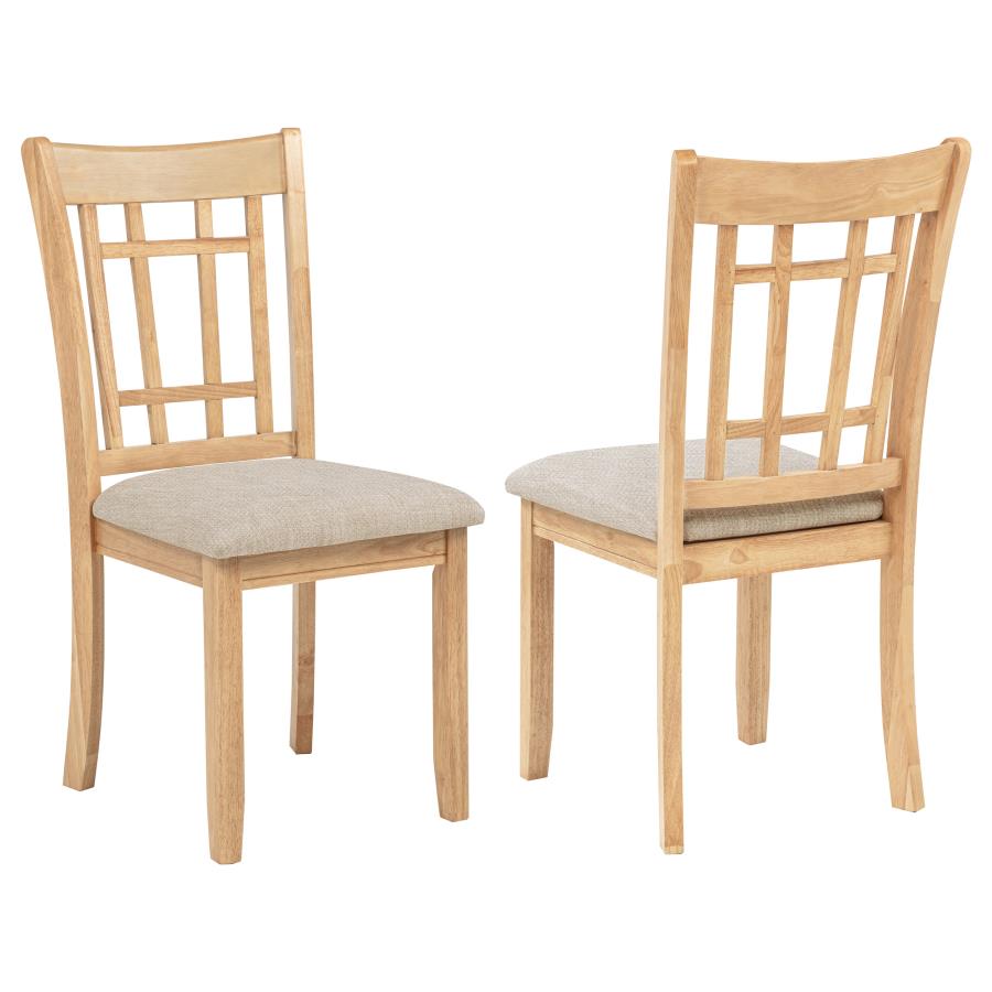 Lavon Wood Dining Side Chair Grey And Light Oak (Set Of 2)