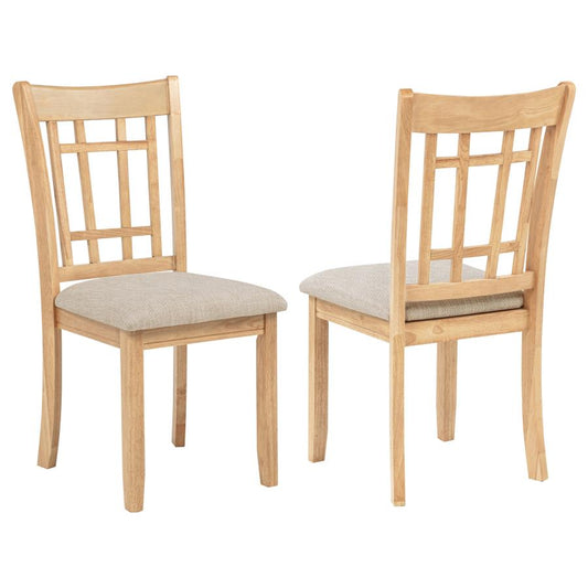 Lavon Wood Dining Side Chair Grey And Light Oak (Set Of 2)