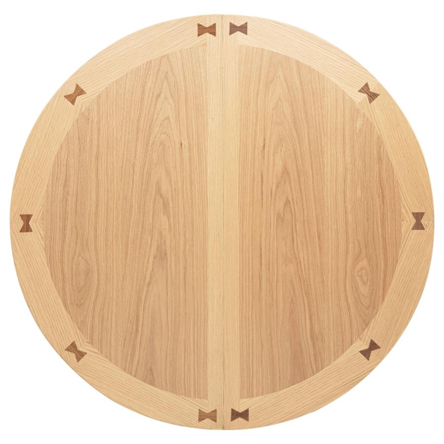 Lavon Oval 60-Inch Counter Height Extension Dining Table Light Oak