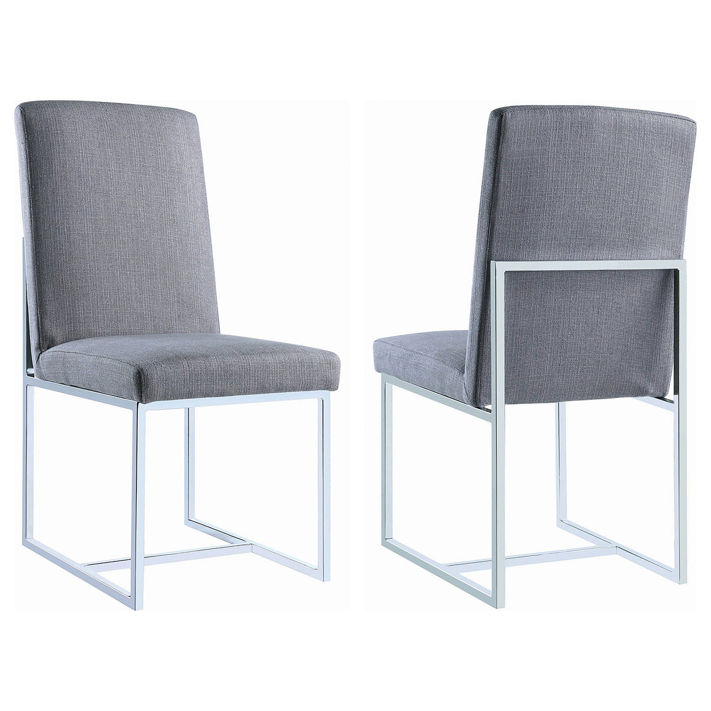 Mackinnon Upholstered Dining Side Chair Grey (Set of 2)