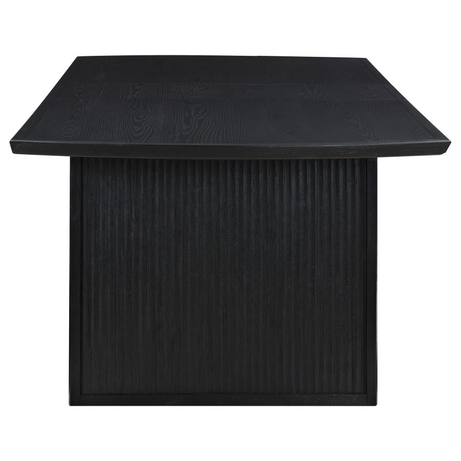 Brookmead 5-Piece Extension Leaf Dining Table Set Black