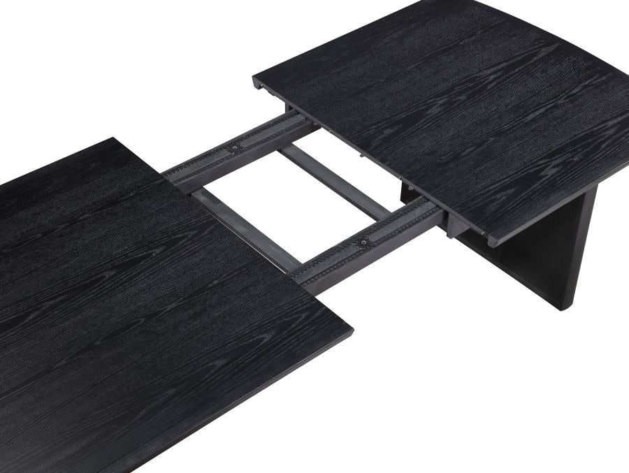 Brookmead 5-Piece Extension Leaf Dining Table Set Black